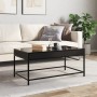 Coffee table with Infinity LED black 90x50x41 cm by , Coffee table - Ref: Foro24-847687, Price: 123,43 €, Discount: %