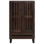 Tall solid mango wood sideboard in brown 60x34x100 cm by , CD and DVD storage - Ref: Foro24-377586, Price: 198,50 €, Discount: %