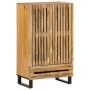 Tall solid wood rough mango sideboard 60x34x100 cm by , CD and DVD storage - Ref: Foro24-377584, Price: 206,92 €, Discount: %