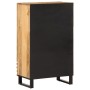 Tall solid wood rough mango sideboard 60x34x100 cm by , CD and DVD storage - Ref: Foro24-377584, Price: 206,92 €, Discount: %