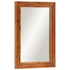 Solid acacia wood and glass bathroom mirror 50x70 cm by , Bathroom furniture - Ref: Foro24-377590, Price: 58,07 €, Discount: %