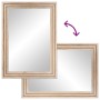 Solid mango wood and glass bathroom mirror 50x70 cm by , Bathroom furniture - Ref: Foro24-377592, Price: 52,24 €, Discount: %