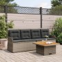 3-piece garden furniture set and gray synthetic rattan cushions by , Garden sets - Ref: Foro24-3262102, Price: 534,75 €, Disc...