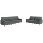 2-piece dark gray fabric sofa set by , Sofas - Ref: Foro24-3278320, Price: 503,34 €, Discount: %