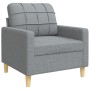 Three-piece sofa set with light gray fabric cushions by , Sofas - Ref: Foro24-3278303, Price: 645,99 €, Discount: %