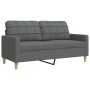 2-piece dark gray fabric sofa set with cushions by , Sofas - Ref: Foro24-3278336, Price: 534,70 €, Discount: %