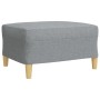 3-piece sofa set with ottoman and light gray fabric cushions by , Sofas - Ref: Foro24-3278343, Price: 548,92 €, Discount: %