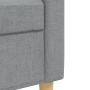 3-piece sofa set with ottoman and light gray fabric cushions by , Sofas - Ref: Foro24-3278343, Price: 548,92 €, Discount: %