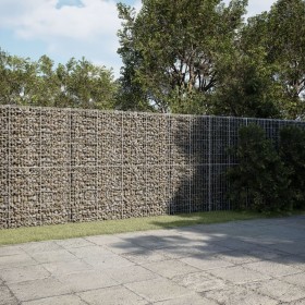 Gabion basket with galvanized iron cover 1200x50x200cm by , Pots and planters - Ref: Foro24-3295177, Price: 785,94 €, Discoun...