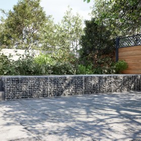 Gabion basket with galvanized iron cover 500x100x50 cm by , Pots and planters - Ref: Foro24-3295182, Price: 203,58 €, Discoun...