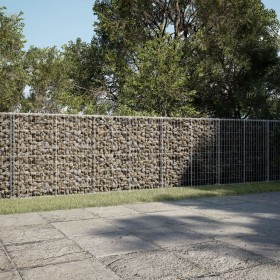 Gabion basket with galvanized iron cover 1100x100x100 cm by , Pots and planters - Ref: Foro24-3295210, Price: 622,58 €, Disco...