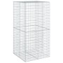 Galvanized iron gabion basket with cover 100x100x200 cm by , Pots and planters - Ref: Foro24-3295225, Price: 103,99 €, Discou...