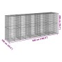 Gabion basket with galvanized iron cover 500x100x200cm by , Pots and planters - Ref: Foro24-3295233, Price: 475,99 €, Discoun...