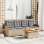 Garden furniture set 3 pieces and beige synthetic rattan cushions by , Garden sets - Ref: Foro24-3262445, Price: 521,61 €, Di...