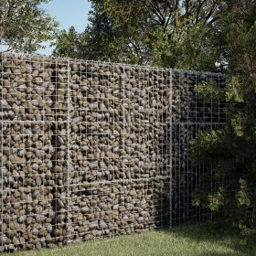 Gabion basket with galvanized iron cover 100x50x150 cm by , Pots and planters - Ref: Foro24-3295154, Price: 94,11 €, Discount: %