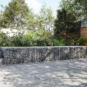 Gabion basket with galvanized iron cover 300x100x50 cm by , Pots and planters - Ref: Foro24-3295180, Price: 124,99 €, Discoun...