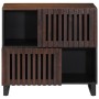 Solid mango wood sideboard in brown 80x34x75 cm by , Lockers and storage cabinets - Ref: Foro24-377571, Price: 158,36 €, Disc...