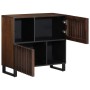 Solid mango wood sideboard in brown 80x34x75 cm by , Lockers and storage cabinets - Ref: Foro24-377571, Price: 158,36 €, Disc...