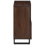 Solid mango wood sideboard in brown 80x34x75 cm by , Lockers and storage cabinets - Ref: Foro24-377571, Price: 158,36 €, Disc...