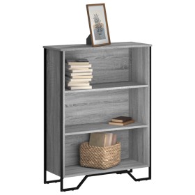 Engineered wood bookshelf in Sonoma gray, 80x31x106 cm by , Bookcases and shelves - Ref: Foro24-848627, Price: 72,99 €, Disco...