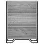 Engineered wood bookshelf in Sonoma gray, 80x31x106 cm by , Bookcases and shelves - Ref: Foro24-848627, Price: 68,97 €, Disco...