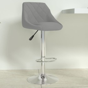 Light gray velvet kitchen stool by , Kitchen stools - Ref: Foro24-335294, Price: 91,74 €, Discount: %