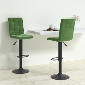 Kitchen stools 2 units dark green velvet by , Kitchen stools - Ref: Foro24-335766, Price: 151,99 €, Discount: %