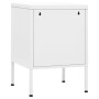 Mesita de noche acero blanco 35x35x51 cm de , Mesitas de noche - Ref: Foro24-336215, Precio: 76,76 €, Descuento: %