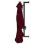 Wall umbrella with LEDs and metal pole 300 cm burgundy by vidaXL, Umbrellas - Ref: Foro24-312526, Price: 125,16 €, Discount: %