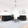 2-piece black velvet sofa set with cushions by , Sofas - Ref: Foro24-3278416, Price: 602,28 €, Discount: %