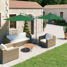 Doppelschirm mit grüner Stahlstange 600 cm von vidaXL, Sonnenschirme - Ref: Foro24-312562, Preis: 148,36 €, Rabatt: %