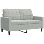 Set of sofas with 3 light gray velvet cushions by , Sofas - Ref: Foro24-3278421, Price: 544,52 €, Discount: %