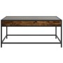 Coffee table with Infinity LED smoked oak 90x50x41 cm by , Coffee table - Ref: Foro24-847689, Price: 118,24 €, Discount: %