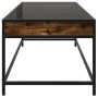 Coffee table with Infinity LED smoked oak 90x50x41 cm by , Coffee table - Ref: Foro24-847689, Price: 118,24 €, Discount: %