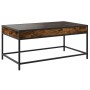 Coffee table with Infinity LED smoked oak 90x50x41 cm by , Coffee table - Ref: Foro24-847689, Price: 118,24 €, Discount: %