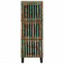 Tall solid acacia wood sideboard 40x34x110 cm by , CD and DVD storage - Ref: Foro24-377583, Price: 124,99 €, Discount: %