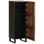 Tall solid acacia wood sideboard 40x34x110 cm by , CD and DVD storage - Ref: Foro24-377583, Price: 124,99 €, Discount: %