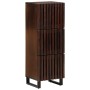 Tall solid mango wood sideboard brown 40x34x110 cm by , CD and DVD storage - Ref: Foro24-377581, Price: 139,77 €, Discount: %