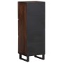 Tall solid mango wood sideboard brown 40x34x110 cm by , CD and DVD storage - Ref: Foro24-377581, Price: 139,77 €, Discount: %