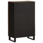 Solid acacia wood tall sideboard 60x34x100 cm by , CD and DVD storage - Ref: Foro24-377588, Price: 180,77 €, Discount: %