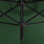 Double umbrella with green steel pole 600 cm by vidaXL, Umbrellas - Ref: Foro24-312562, Price: 148,99 €, Discount: %