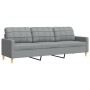 4-piece light gray fabric sofa set with footrests by , Sofas - Ref: Foro24-3278295, Price: 688,27 €, Discount: %