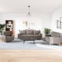 Three-piece sofa set with gray taupe fabric cushions by , Sofas - Ref: Foro24-3278310, Price: 711,71 €, Discount: %