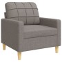 Three-piece sofa set with gray taupe fabric cushions by , Sofas - Ref: Foro24-3278310, Price: 711,71 €, Discount: %