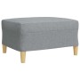 Sofagarnitur mit Fußhocker, 3-teilig, hellgraues Stoff von , Sofas - Ref: Foro24-3278327, Preis: 540,01 €, Rabatt: %