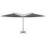 Double umbrella with anthracite steel pole 600 cm by vidaXL, Umbrellas - Ref: Foro24-312564, Price: 149,16 €, Discount: %