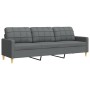 3-teiliges Sofaset mit Fußhocker und Kissen, hellgraues Stoff von , Sofas - Ref: Foro24-3278344, Preis: 582,46 €, Rabatt: %