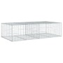 Gabion basket with galvanized iron cover 200x100x50 cm by , Pots and planters - Ref: Foro24-3295179, Price: 94,96 €, Discount: %