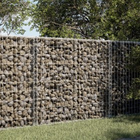 Gabion basket with galvanized iron cover 150x100x100cm by , Pots and planters - Ref: Foro24-3295191, Price: 109,63 €, Discoun...