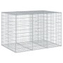 Gabion basket with galvanized iron cover 150x100x100cm by , Pots and planters - Ref: Foro24-3295191, Price: 109,63 €, Discoun...